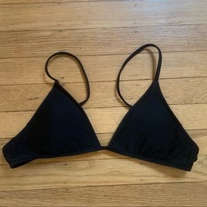 aerie | Black triangle bikini top